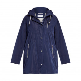 FRANDSEN SHOWER PROOF PARKA NAVY - Plus Size Collection