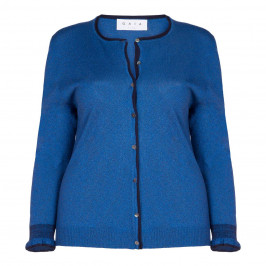 GAIA LUREX GITANE BLUE CARDIGAN - Plus Size Collection