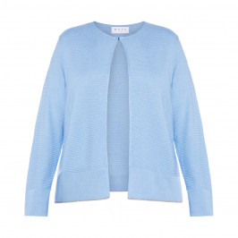 GAIA RIBBED CARDIGAN PALE BLUE - Plus Size Collection