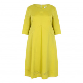 GAIA LIME POPLIN DRESS - Plus Size Collection