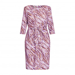 GEORGEDÉ SOFT BRUSH STROKE JERSEY DRESS LILAC - Plus Size Collection