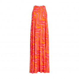 GEORGEDÉ GEORGETTE MAXI DRESS ORANGE  - Plus Size Collection