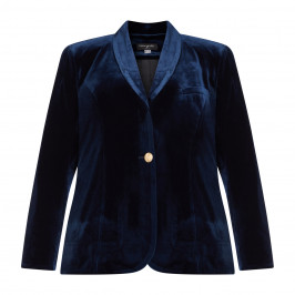 GEORGEDÉ VELVET JACKET MARINE BLUE - Plus Size Collection