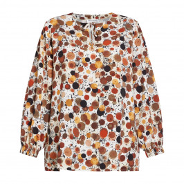 GEORGEDÉ SPOT PRINT TUNIC BROWN - Plus Size Collection