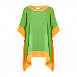 Georgedé Georgette Tunic and Vest Green - Plus Size Collection