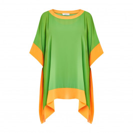 Georgedé Georgette Tunic and Vest Green - Plus Size Collection