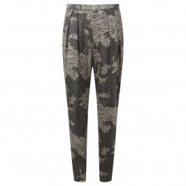 GEORGEDé GOLD AND BLACK JACQUARD HAREM TROUSERS - Plus Size Collection