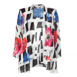 Georgedé ANEMONE PRINT JACKET AND VEST TWINSET - Plus Size Collection