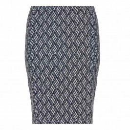 GEORGEDE BLACK PATTERN JACQUARD PENCIL SKIRT - Plus Size Collection