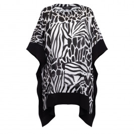 Georgedé Kaftan Black and White  - Plus Size Collection