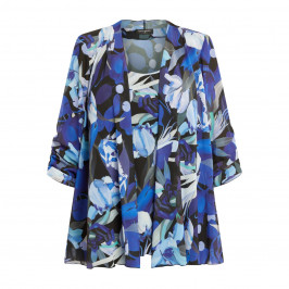 Georgedé Georgette Twinset Blue Floral  - Plus Size Collection