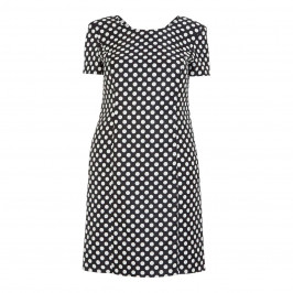 HABELLA PRINCESS CUT POLKA DOT DRESS - Plus Size Collection