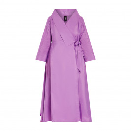 Igor Taffeta Wrap Dress Purple - Plus Size Collection