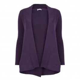 PER TE BY KRIZIA VIOLET WOOL AND CASHMERE CARDIGAN - Plus Size Collection