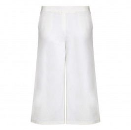 PER TE BY KRIZIA white punto jersey CULOTTES - Plus Size Collection