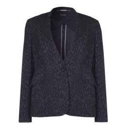 KRIZIA animal tone on tone jacquard JACKET - Plus Size Collection