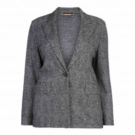 PER TE BY KRIZIA HERRINGBONE BLAZER - Plus Size Collection