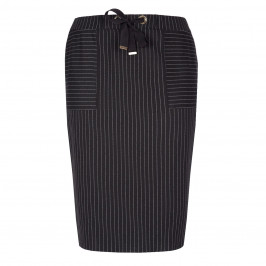 PER TE BY KRIZIA PINSTRIPE BLACK SKIRT - Plus Size Collection