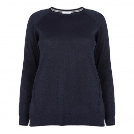 PER TE BY KRIZIA NAVY LUREX SWEATER - Plus Size Collection