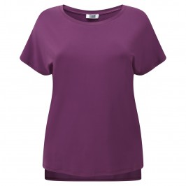 KRIZIA magenta jersey TOP - Plus Size Collection