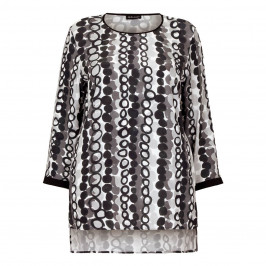 KRIZIA crepe circle print Tunic - Plus Size Collection