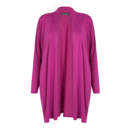 BEIGE LABEL FUCHSIA EDGE TO EDGE CARDIGAN - Plus Size Collection