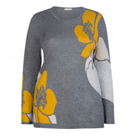ELENA MIRO INTARSIA WOOL BLEND KNITTED TUNIC - Plus Size Collection