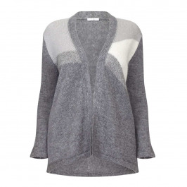 LUISA VIOLA GREY KNITTED CARDIGAN - Plus Size Collection