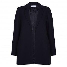 LUISA VIOLA LONGLINE BLAZER BLACK - Plus Size Collection