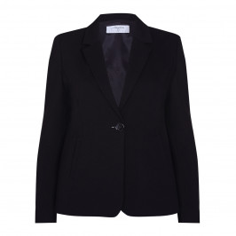 LUISA VIOLA REVERE COLLAR SINGLE BREASTED BLAZER BLACK - Plus Size Collection