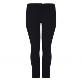 LUISA VIOLA PUNTO MILANO STRETCH TROUSER BLACK - Plus Size Collection