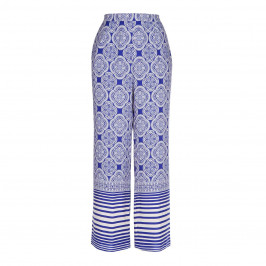 LUISA VIOLA wide leg print TROUSERS - Plus Size Collection