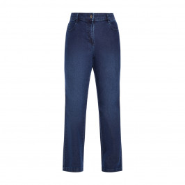 Luisa Viola Stonewash Bootcut Jeans Dark Denim - Plus Size Collection