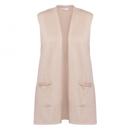 Luisa Viola Edge-to-Edge Gilet Cacha - Plus Size Collection