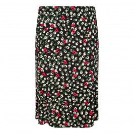 LUISA VIOLA STRETCH JERSEY PRINTED PULL ON SKIRT - Plus Size Collection