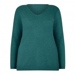 LUISA VIOLA V NecK FINE KNIT SWEATER - Plus Size Collection