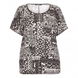 LUISA VIOLA Aztec print T-SHIRT - Plus Size Collection