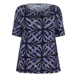 LUISA VIOLA tile print TOP - Plus Size Collection