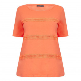 LUISA VIOLA APPLIQUE T-SHIRT  - Plus Size Collection