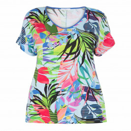 LUISA VIOLA PRINTED TOP  - Plus Size Collection