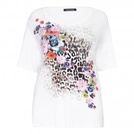 LUISA VIOLA embellished print t-shirt TOP - Plus Size Collection