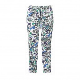 LUISA VIOLA botanical print TROUSERS - Plus Size Collection