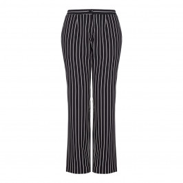 LUISA VIOLA monochrome pinstripe TROUSERS - Plus Size Collection