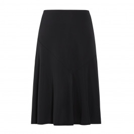 LUISA VIOLA BIAS CUT SKIRT BLACK - Plus Size Collection