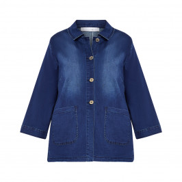 LUISA VIOLA DENIM JACKET  - Plus Size Collection