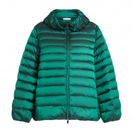 LUISA VIOLA PUFFER JACKET EMERALD GREEN - Plus Size Collection