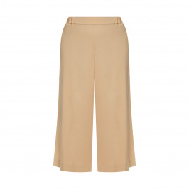 LUISA VIOLA COTTON TWILL CULOTTE SAND - Plus Size Collection