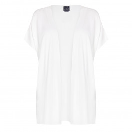 PERSONA BY MARINA RINALDI FINE KNIT GILET WHITE  - Plus Size Collection