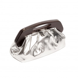 Marina Rinaldi Clutch Bag Metallic Silver - Plus Size Collection