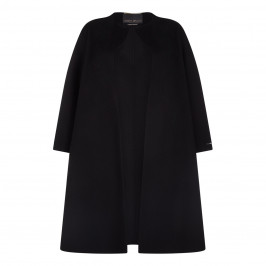 Marina Rinaldi black double face cashmere blend COAT - Plus Size Collection